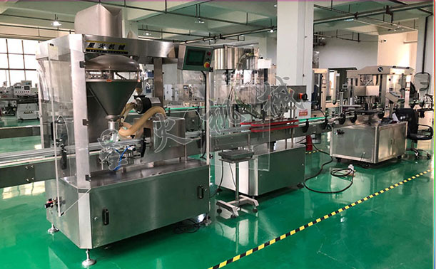 星火小型定量粉末灌裝機展示