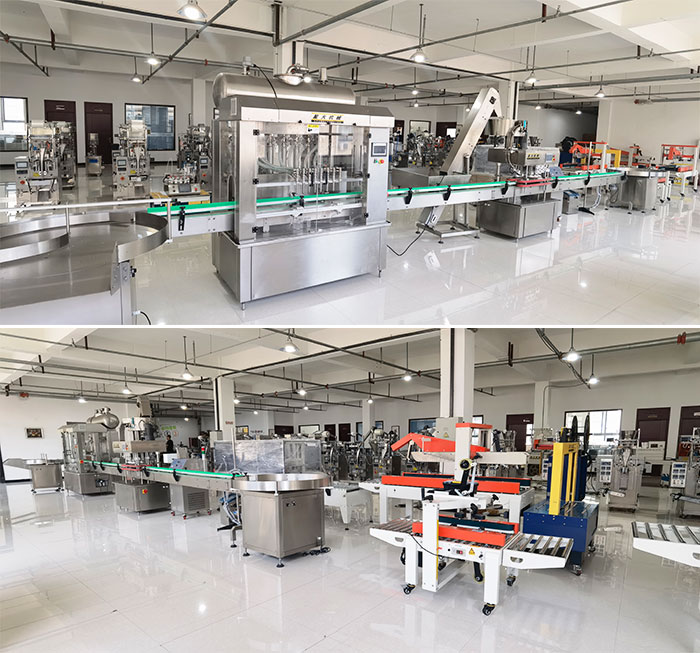 全自動(dòng)果汁果醬灌裝機(jī)生產(chǎn)線設(shè)備展示